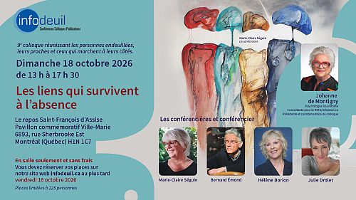 <h2>Colloque 2026 | Les liens qui survivent à l’absence</h2>